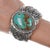 Native American 7.25" Marcella James Navajo Silver and Turquoise Cuff Bracelet For Sale - Image 3 of 11