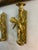 Vintage Pair of Italian Solid Brass Cherub Wall Sconce For Sale - Image 4 of 9