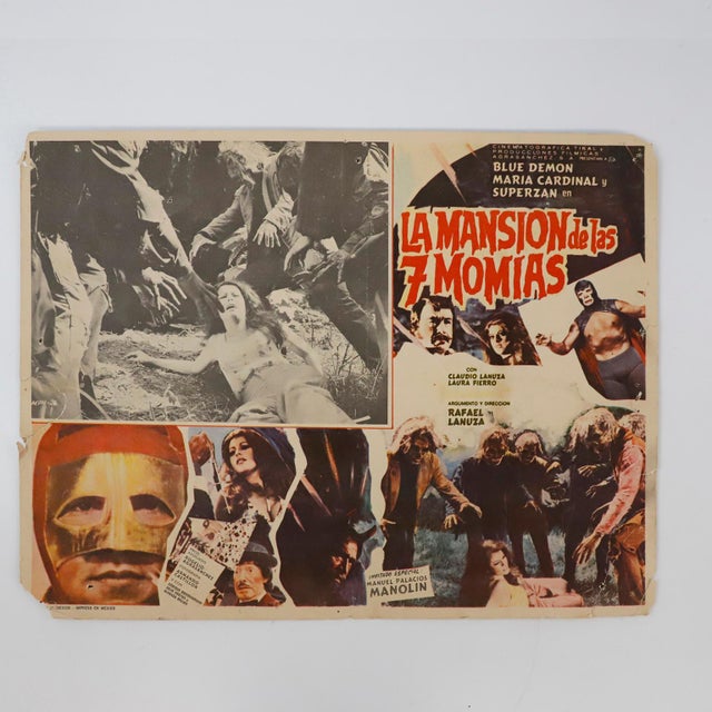 1950s Fantastic Collection of 8 Original and Rare Mexican Wrestling Movie Posters For Sale - Image 6 of 10
