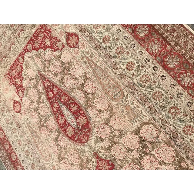 Mid-20th Century Indian Kalamkar Rug, 1950s For Sale - Image 3 of 11