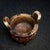 Vintage Chinese Archaic-Style Stone Censer With Twin Handles and Floral Relief Carvings For Sale In Los Angeles - Image 6 of 9