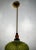 Metal Midcentury Modern Italian Blown Green Glass Lantern, 2000 For Sale - Image 7 of 8