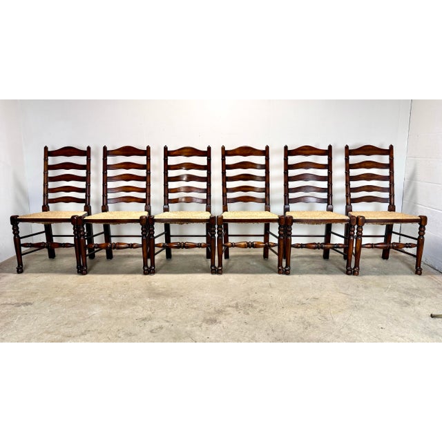 Set of 6 Theodore Alexander Castle Bromwich English Style Dining Room Chairs For Sale - Image 10 of 12