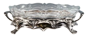 Art Nouveau Silver Jardinière by Bruckmann & Sons for Lazarus Posen, Germany, 1900s