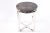 2020s Round Petrified Wood Top W Stainless Steel Stand Accent Table or Side Table 72 For Sale - Image 5 of 5