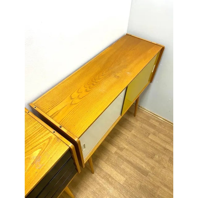 Vintage Chests of Drawers by Jiří Jiroutek, 1960s, Set of 2 For Sale - Image 10 of 12