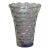 Federal Carnival Glass Yorktown Thumbprint Design Iridescent Vase For Sale