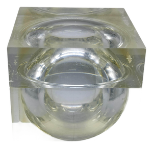 Vintage Italian Storage Cube in Acrylic by Alessandro Albrizzi, 1970s