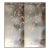 Plum Blossom Wallpaper Hand Painted Wallpaper on Champagne Silver Metallic Panel - 2 Panels For Sale