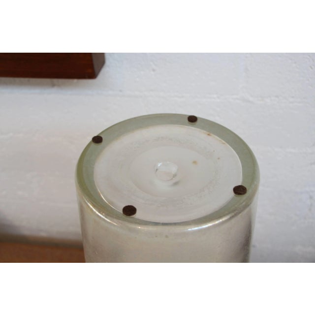 Large Flared Handblown Glass Vase With a Corroso or Scale Finish For Sale In Palm Springs - Image 6 of 9