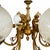 Antique Louis XV French Gilt Bronze Figural Chandelier with 6 Etched Globes, 1890 For Sale - Image 4 of 8