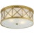 Montpelier Large Flush Mount in Hand-Rubbed Antique Brass with Frosted Glass Designer: Suzanne Kasler Mounting: Flush...