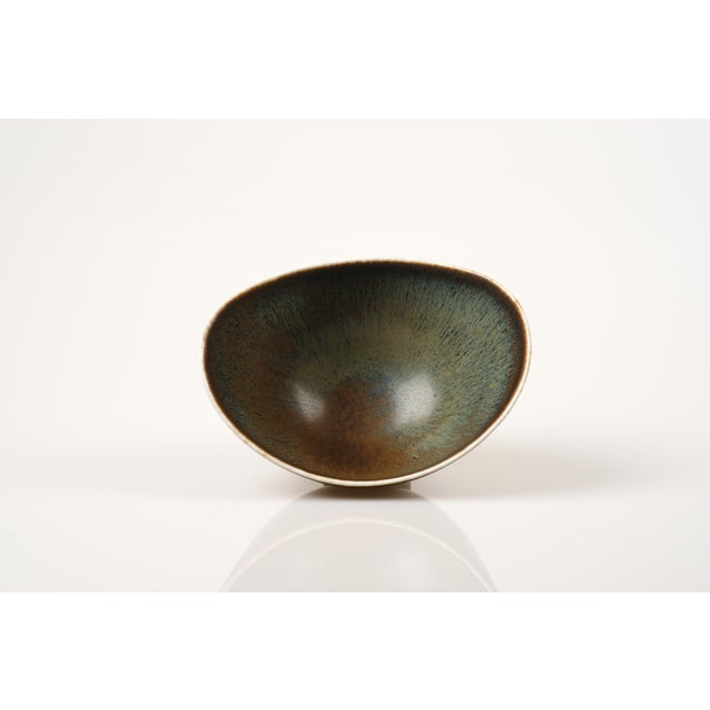 1950s Large Scandinavian Modern Aro Bowl in Stoneware by Gunnar Nylund for Rörstrand, 1950s For Sale - Image 5 of 9