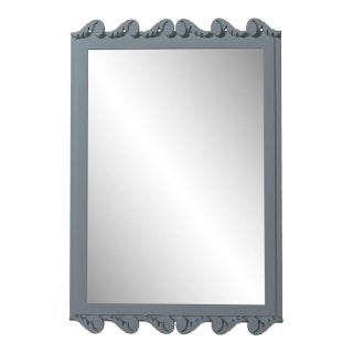 Fleur Home Garden District Laurel Rectangle Mirror in Gunmetal, 36x48 For Sale