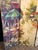 Gold Vintage Double-Sided Parisian Street Scene Canvas 4-Panel Room Divider Screen For Sale - Image 8 of 12