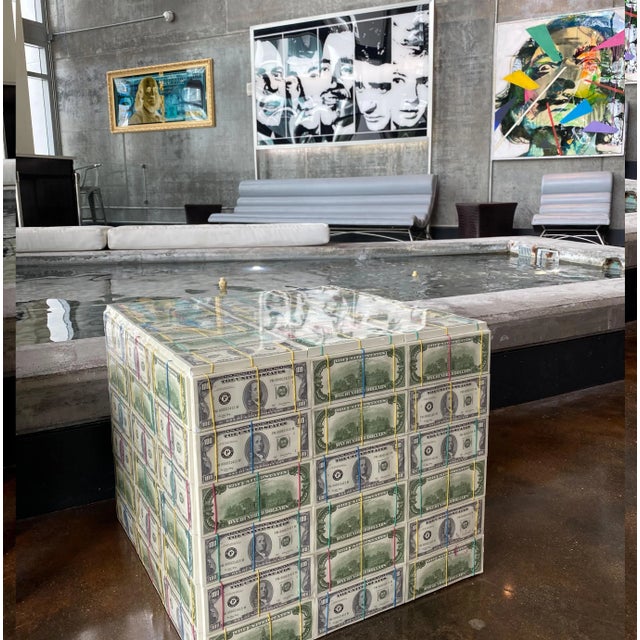 Wood Miami Vice Million Dollar Money Table For Sale - Image 7 of 12