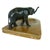 Art Deco 1920s Art Deco Austrian Bronze Elephant on Figured Stone Tray For Sale - Image 3 of 12