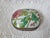 Pink and Green Floral Porcelain Metal Box For Sale - Image 4 of 9