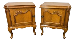 Louis XVI French Bedside Tables, Set of 2