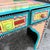 Vintage Memohis Style Hand Painted Vanity Desk With Chair and Mirror by Pia Cyrulnik For Sale - Image 11 of 12