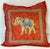 Hollywood Regency Pair Jim Thompson Thai Silk Elephant Pillows, Tony Duquette Style, circa 1990s For Sale - Image 3 of 16