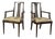 Pair of Mid-Century High-Back Cane Dining Armchairs, Stamped Denmark For Sale