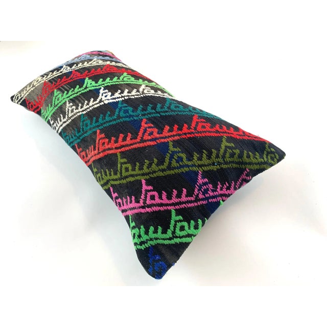 Textile Vintage Turkish Kilim Pillow Cover For Sale - Image 7 of 11