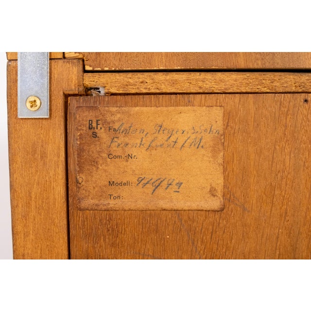 Pair German Oak 3 Piece Open Bookcase Cabinets For Sale - Image 17 of 18