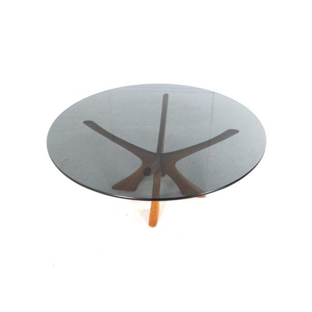 Brown T118 Coffee Table by Illum Wikkelso for Niels Eilersen, 1960s For Sale - Image 8 of 11