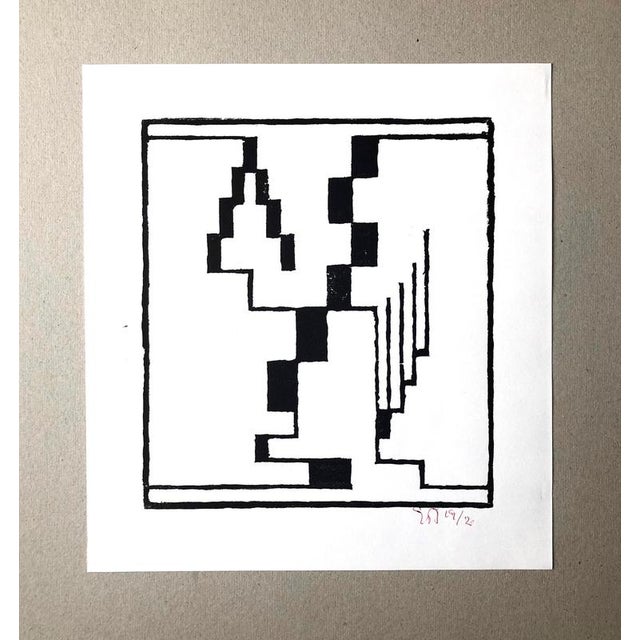 Contemporary Erich Buchholz, Woodcut Composition, 1920, Paper For Sale - Image 3 of 4