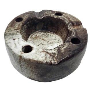 Vintage Ceramic Stoneware Ashtray, 1950s For Sale