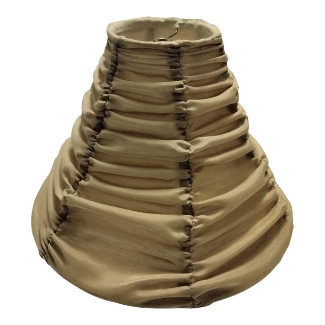 Mid 20th Century pleated fabric lamp shade For Sale