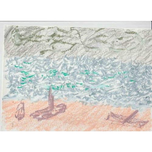 This original drawing by Alfredo Pizzi presents a vivid, expressive interpretation of natural elements, rendered with oil...