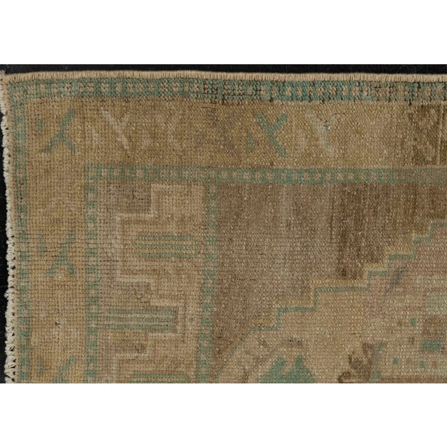 Early 21st Century Turkish Mini Rug Oriental Hand Knotted Vintage Rug 1'10" x 2'10" #21053 For Sale - Image 5 of 8