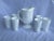 Mid 20th Century Mid-Century Indiana Heavy Milk Glass Paneled Colony Harvest Grape Vine Pitcher & Tumblers Set- 7 Pieces For Sale - Image 5 of 12