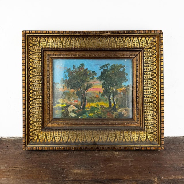 Italian Artist, Impressionist Landscape, 1920s, Oil on Canvas, Framed For Sale - Image 12 of 12