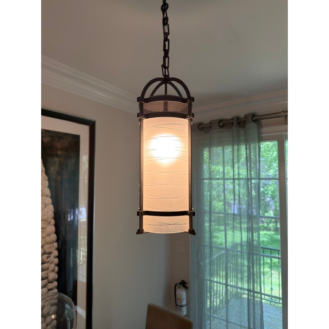 Contemporary Pair of Discontinued Holly Hunt Lantern Pendants, From Solis Betancourt Collection For Sale - Image 3 of 4