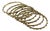Henry Perichon Gilded Bronze Bangle Bracelet with Colorful Stones, 8 pieces For Sale