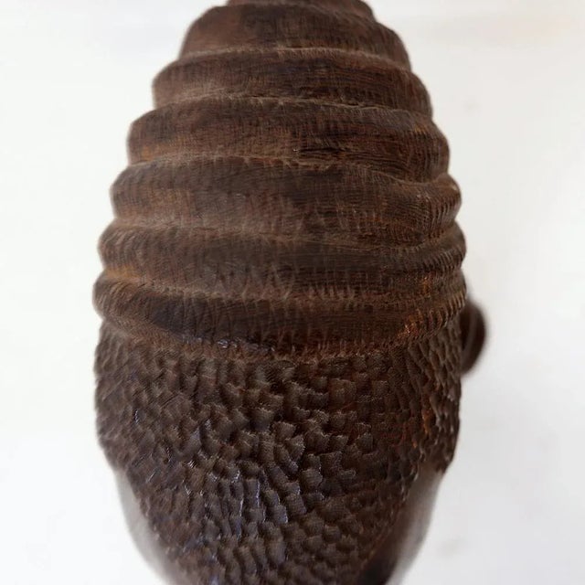 Congolese Bust in Wenge, Mid-20th Century For Sale - Image 11 of 14