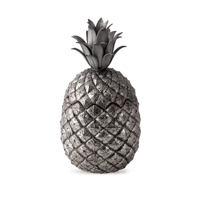 Vintage Silver Plated Pineapple Ice Bucket by Mauro Manetti, 1960 For Sale - Image 15 of 15