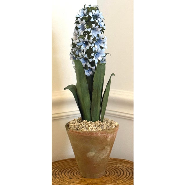 Tommy Mitchell Tole Potted Hyacinth For Sale - Image 10 of 11