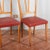 Wood Red Leather Chairs, Set of 2 For Sale - Image 7 of 9