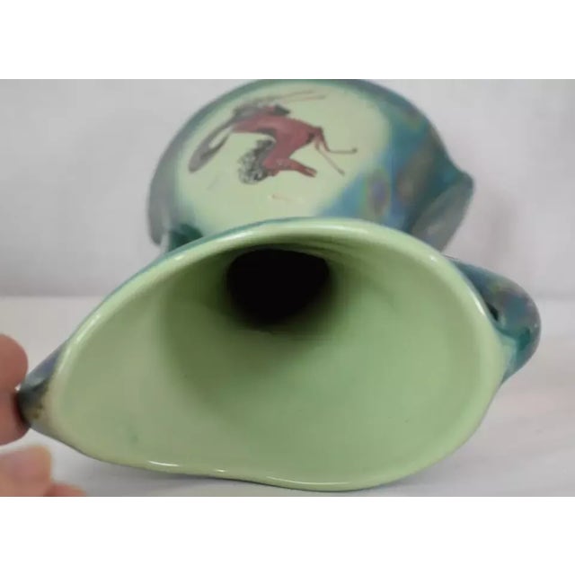 Rustic Vintage Deruta Made in Italy Ceramic Pottery Vase For Sale - Image 3 of 5