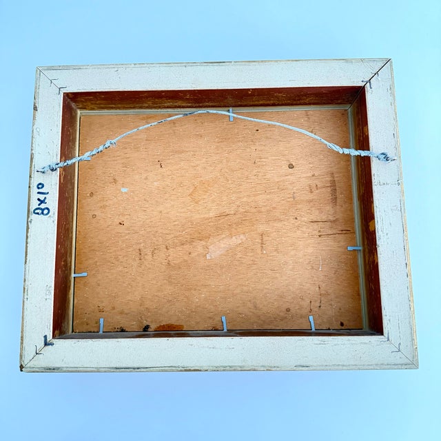 Brown 20th Century Chicken Painting For Sale - Image 8 of 10