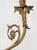 Metal 1950s Spanish French Neoclassical Cast Brass 3-Light Wall Sconce With Floral Rosettes For Sale - Image 7 of 12