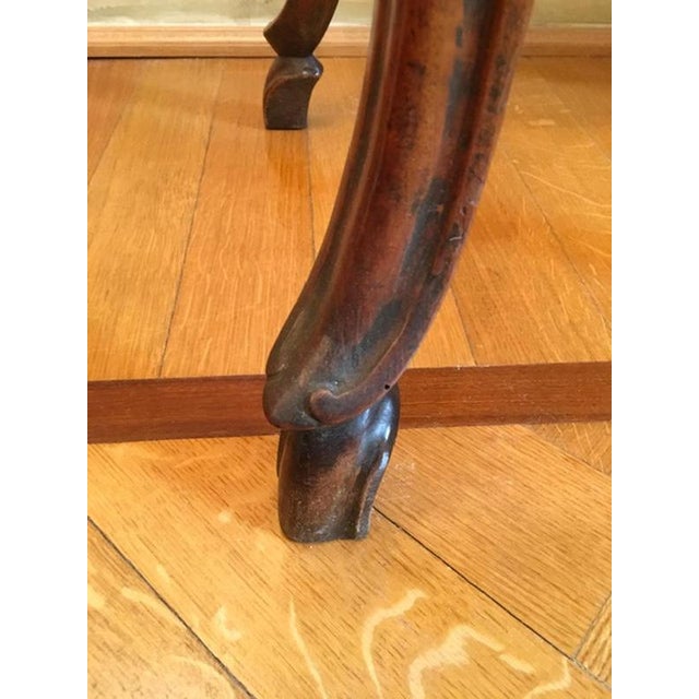 18th Century Louis Xv Walnut Side Table Gueridon with Drawings, Italy, 1750 For Sale - Image 16 of 18