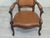 Vintage Chippendale Armchair in Genuine Leather, 1975 For Sale - Image 12 of 14