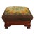 Brown American Empire Mahogany & Needlepoint Ottoman C1860 For Sale - Image 8 of 11