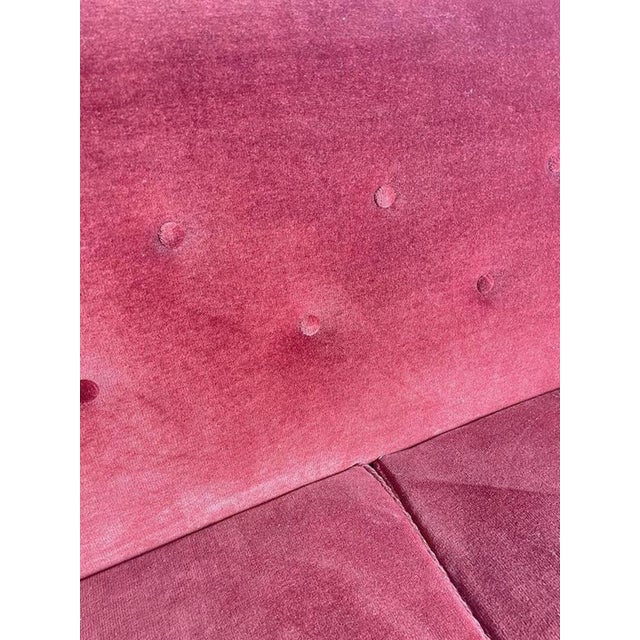Mid-Century Modern Swedish Velvet 3-Seater Sofa, 1950s-1960s For Sale - Image 9 of 15