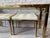 1970s 1970s Vintage Mastercraft Greek Key Console Table With Ottomans - Set of 3 For Sale - Image 5 of 12